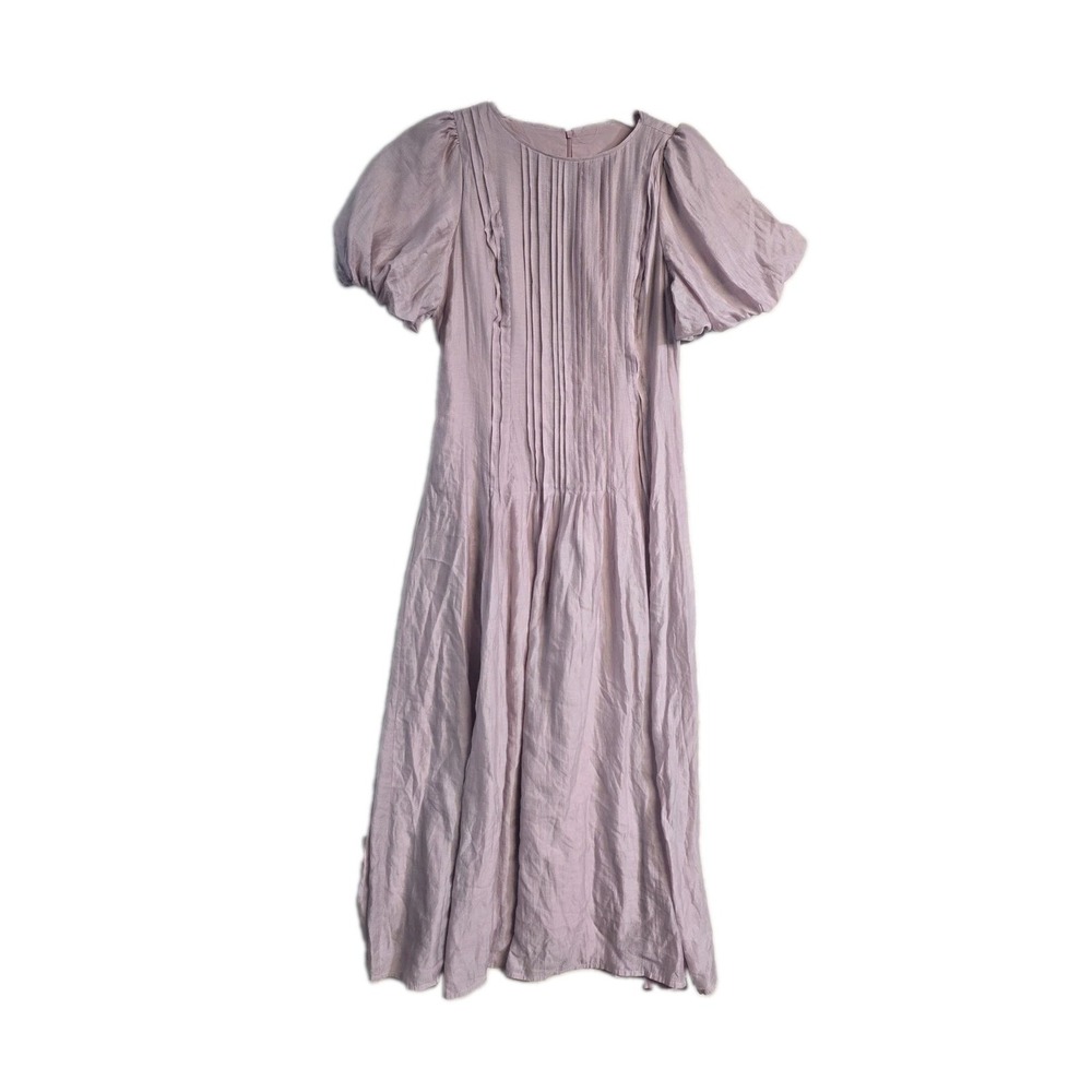 Shein Women's Elegant Dress Lavander M Puff Sleeve Maxi
